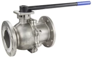 Кран шаровой DN.ru BV3232P(2pc)-FP-F-ISO-H Ду125 Ру16, корпус - нержавеющая сталь 316, уплотнение - PTFE, полнопроходной фланцевый с ISO-фланцем и рукояткой, 27х27, F10/F12 кран шаровой
