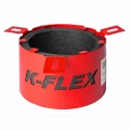Муфта противопожарная K-flex K-Fire Collar для труб Дн40, разъемный металлический корпус, вкладыш - каучук, цвет - красный