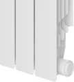 Радиатор Royal Thermo Revolution 350 8 секций, площадь помещения до 10 м2, боковое подключение, настенный, напольный, алюминиевый, белый Радиатор Royal Thermo Revolution 350 8 секций, площадь помещения до 10 м2, боковое подключение, настенный, напольный, алюминиевый, белый