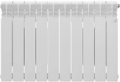 Радиатор Royal Thermo Revolution 500 2.0 4 секций, площадь помещения до 8 м2, боковое подключение, настенный, напольный, алюминиевый, белый