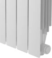Радиатор Royal Thermo Revolution 500 2.0 8 секций, площадь помещения до 15 м2, боковое подключение, настенный, напольный, алюминиевый, белый