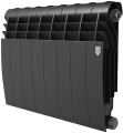 Радиатор биметаллический Royal Thermo BiLiner 350 /Noir Sable 8 секций, площадь помещения до 12 м2, боковое подключение, настенный, черный