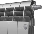 Радиатор биметаллический Royal Thermo BiLiner 500 /Silver Satin VR - 10 секций, площадь помещения до 16 м2, нижнее подключение, правое, настенный