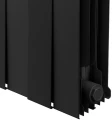 Радиатор биметаллический Royal Thermo PianoForte 200 /Noir Sable 16 секций, площадь помещения до 19 м2, боковое подключение, настенный, напольный, черный