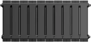 Радиатор биметаллический Royal Thermo PianoForte 300 /Noir Sable 10 секций, площадь помещения до 14 м2, боковое подключение, настенный, напольный, черный