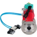 Кран шаровой DN.ru BV3232P(2pc)-FP-F-ISO-H Ду50 Ру40 полнопроходной, фланцевый, корпус - нержавеющая сталь 316, уплотнение - PTFE, с пневмоприводом PA-DA-083, пневмораспределителем 4V320-08 220В и магнитным переключателем ALS200D