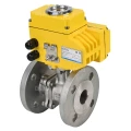 Кран шаровой DN.ru BV3232P(2pc)-FP-F-ISO-H Ду32 Ру40, корпус - сталь 316, уплотнение - PTFE, полнопроходной фланцевый с электроприводом QT-N-005EM-O1-24VDC-У1