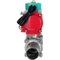Кран шаровой DN.ru BV3232P(3pc)-FP-W-ISO-H LONG Ду20 Ру63 полнопроходной, корпус - нержавеющая сталь 316, уплотнение - PTFE, под приварку, с пневмоприводом PA-DA-065 и магнитным переключателем ALS200D