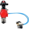 Кран шаровой DN.ru BV3232P(3pc)-FP-W-ISO-H LONG Ду125 Ру16 полнопроходной, корпус - нержавеющая сталь 316, уплотнение - PTFE, под приварку, с пневмоприводом PA-DA-130, пневмораспределителем 4V320-08 220В и БКВ APL-210N Кран шаровой DN.ru BV3232P(3pc)-FP-W-ISO-H LONG Ду125 Ру16 полнопроходной, корпус - нержавеющая сталь 316, уплотнение - PTFE, под приварку, с пневмоприводом PA-DA-130, пневмораспределителем 4V320-08 220В и БКВ APL-210N