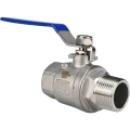 Кран шаровой DN.ru BV3131P(2pc)-FP-T-H ВР/НР Ду25 Ру63 нержавеющая сталь AISI 304, полнопроходной, внутренняя резьба/наружная резьба, уплотнение - PTFE, ручка-рычаг