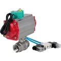 Кран шаровой DN.ru BV3232P(2pc)-FP-T-ISO-H Ду40 Ру63 полнопроходной, внутренняя резьба, корпус - нержавеющая сталь 316, уплотнение - PTFE, с пневмоприводом PA-DA-065, пневмораспределителем 4V320-10 220В и магнитным переключателем ALS200D