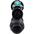 Кран шаровой DN.ru BV4242E-FP-GRM-ISO Дн65 Ру10 полнопроходной, корпус - НПВХ, шар - НПВХ, уплотнение - EPDM, с пневмоприводом PA-DA-105-1 и магнитным переключателем ALS200D
