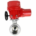 Кран шаровой DN.ru BV3232P(2pc)-FP-T-ISO-H Ду25 Ру63 полнопроходной двухходовой, нержавеющая сталь 316, внутренняя резьба, уплотнение - PTFE, со взрывозащищенным электроприводом DN.ru QT-EX-010EM-O2-24VDC-У1
