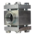 Стекло смотровое DN.ru SG2-21G-T тип В ГОСТ 21836-2021 Ду50 Ру40 двустороннее, материал - углеродистая сталь, резьбовое