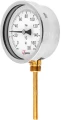 Термометр радиальный ФИЗТЕХ ТБф-120 d-100 U=64 (0-120°C), биметаллический 100 мм, тип -ТБф-120, радиальное присоединение, шкала (0-120°С), погружной шток U=64, IP54, присоединение A2.0х14, класс точности 1.5