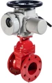 Задвижка клиновая Reon RSV60RED Ду500 Ру16 фланцевая, клин - обрезиненный, корпус - чугун, уплотнение - NBR, с электроприводом ЭП-МВ 600/24, 380 В