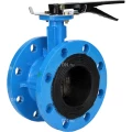 Затвор дисковый поворотный DN.ru WBV1331E-2W-F-H Ду100 Ру16 фланцевый, корпус - чугун GGG40, диск - нержавеющая сталь 304, уплотнение - EPDM, с рукояткой, с ISO-фланцем F07, квадрат штока 11х11