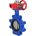 Затвор дисковый поворотный DN.ru WBV1631N-2W-Fb-H Ду125 Ру16 LUG межфланцевый, корпус - чугун QT450, диск - нержавеющая сталь AISI 304, уплотнение - NBR, с редуктором HGBF RQN1-180Z
