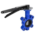 Затвор дисковый поворотный DN.ru WBV1631E-2W-Fb-H Ду50 Ру16 LUG межфланцевый, корпус - чугун QT450, диск - нержавеющая сталь 304, уплотнение - EPDM, с рукояткой