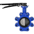 Затвор дисковый поворотный DN.ru WBV1631N-2W-Fb-H Ду125 Ру16 LUG межфланцевый, корпус - чугун QT450, диск - нержавеющая сталь 304, уплотнение - NBR, с рукояткой Затвор дисковый поворотный DN.ru WBV1631N-2W-Fb-H Ду125 Ру16 LUG межфланцевый, корпус - чугун QT450, диск - нержавеющая сталь 304, уплотнение - NBR, с рукояткой
