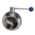 Затвор дисковый поворотный кламповый DN.ru WBV3131E-2W-C-H Ду65 Ру10 корпус - пищевая нержавеющая сталь 304, уплотнение – EPDM, присоединение - кламп (clamp), с рукояткой