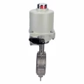 Затвор дисковый поворотный DN.ru WBV3232N-2W-Fb-H Ду150 Ру16, корпус - нержавеющая сталь 316L, диск - нержавеющая сталь 316L, уплотнение - NBR, с электроприводом ГЗ-ОФ-110/11М 220В