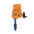 Затвор дисковый поворотный DN.ru WBV1132N-2W-Fb-H Ду80 Ру16, корпус - чугун GG25, диск - нержавеющая сталь 316L, уплотнение - NBR, с электроприводом DN.ru QT-EX-010EM-O2-220VAC-У1