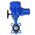 Затвор дисковый поворотный DN.ru WBV1432N-2W-Fb-H Ду65 Ру16, корпус - чугун GGG50, диск - нержавеющая сталь 316L, уплотнение - NBR, с электроприводом DN.RU QT-N-005M-O2-220VAC-У1