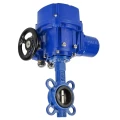 Затвор дисковый поворотный DN.ru WBV1432N-2W-Fb-H Ду65 Ру16, корпус - чугун GGG50, диск - нержавеющая сталь 316L, уплотнение - NBR, с электроприводом DN.RU QT-N-005M-O2-380VAC-У1