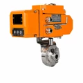 Затвор дисковый поворотный DN.ru WBV3131S-2W-C-H Ду25 Ру10 кламповый, корпус - пищевая нержавеющая сталь 304, уплотнение - Silicon, с электроприводом QT-N-005EM-A1-220VAC-У1 c датчиком обратной связи и входным управляющим сигналом 4-20мА HARK
