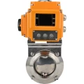 Затвор дисковый поворотный DN.ru WBV3131E-2W-W-H Ду15 Ру10 под приварку, корпус - пищевая нержавеющая сталь 304, уплотнение - EPDM, с электроприводом QT-N-005EM-A1-220VAC-У1 c датчиком обратной связи и входным управляющим сигналом 4-20мА HARK