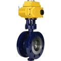 Затвор дисковый поворотный с тройным эксцентриситетом DN.ru WBV3EX-3431M-1W-F-ISO Ду80 Ру25 фланцевый, корпус - углеродистая сталь WCB, диск - нержавеющая сталь 304, METAL, с четвертьоборотным электроприводом DN.ru QT-N-015EM-O1-220VAC-У1 220В