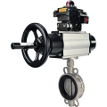 Затвор дисковый поворотный DN.ru WBV3232V-2W-Fb-H Ду150 Ру16, корпус - нержавеющая сталь 316L, диск - нержавеющая сталь 316L, уплотнение - Viton, с пневмоприводом PA-DA-105-1 двойного действия, с БКВ APL-410N EX