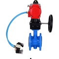 Затвор дисковый поворотный DN.ru WBV1313E-2W-F-H Ду100 Ру16 фланцевый, корпус - чугун GGG40, диск - чугун GGG40, EPDM, с пневмоприводом DN.ru PA-DA-105, пневмораспределителем DN.ru 4V320-10 220В и ручным дублером DN.ru MON1-250-T26-ISO