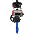 Затвор дисковый поворотный DN.ru WBV1132N-2W-Fb-H Ду40 Ру16, корпус - чугун GG25, диск - нержавеющая сталь 316L, уплотнение - NBR, с пневмоприводом PA-DA-052, пневмораспределителем 4М310-08 220В NAMUR, БКВ APL-410N EX, ручным дублером MON1-250-T26-ISO