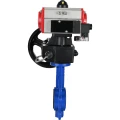 Затвор дисковый поворотный DN.ru WBV1132N-2W-Fb-H Ду40 Ру16, корпус - чугун GG25, диск - нержавеющая сталь 316L, уплотнение - NBR, с пневмоприводом PA-DA-052 двойного действия, пневмораспределителем 4М310-08 220В NAMUR, ручным дублером MON1-250-T26-ISO