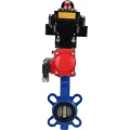 Затвор дисковый поворотный DN.ru WBV1432E-2W-Fb-H Ду50 Ру16, корпус - чугун GGG50, диск - нержавеющая сталь 316L, уплотнение - EPDM, с пневмоприводом DN.ru PA-SA-083 с возвратными пружинами, пневмораспределителем 4М310-08 24В NAMUR, БКВ APL-410N EX