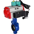 Затвор дисковый поворотный DN.ru WBV0232E-2W-Fb-H Ду25 Ру16 корпус - алюминиевый сплав, диск - нержавеющая сталь 316L, уплотнение - EPDM, с пневмоприводом PA-DA-065, пневмораспределителем 4М310-08 220В NAMUR и магнитным переключателем ALS200D