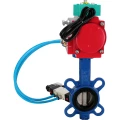 Затвор дисковый поворотный DN.ru WBV1132N-2W-Fb-H Ду125 Ру16 корпус - чугун GG25, диск - нержавеющая сталь 316L, уплотнение - NBR, с пневмоприводом PA-DA-105, пневмораспределителем 4V320-10 220В и магнитным переключателем ALS200D