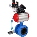 Затвор дисковый поворотный DN.ru WBV1313E-2W-F-H Ду65 Ру16 фланцевый, корпус - чугун GGG40, диск - чугун GGG40, EPDM, с пневмоприводом DN.ru PA-DA-105, пневмораспределителем DN.ru 4V320-10 220В, БКВ DN.ru APL-210N и БПВ DN.ru AFC2000