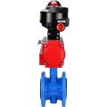 Затвор дисковый поворотный DN.ru WBV1313E-2W-F-H Ду100 Ру16 фланцевый, корпус - чугун GGG40, диск - чугун GGG40, уплотнение - EPDM, с пневмоприводом DN.ru PA-DA-105 и БКВ DN.ru APL-510N EX