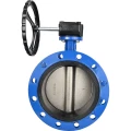 Затвор дисковый поворотный DN.ru WBV1313E-2W-F-R Ду250 Ру16 фланцевый, корпус - чугун GGG40, диск - чугун GGG40, уплотнение - EPDM, управление – редуктор, с ISO-фланцем F10, квадрат штока 22х22