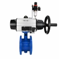 Затвор дисковый поворотный DN.ru WBV1331E-2W-F-H Ду100 Ру16 фланцевый, корпус - чугун GGG40, диск - нержавеющая сталь 304, уплотнение - EPDM, с пневмоприводом DN.ru PA-DA-105-1, 4M310-08 DC24V и AFC2000
