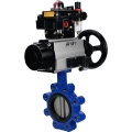 Затвор дисковый поворотный DN.ru WBV1631E-2W-Fb-H Ду125 Ру16 LUG корпус - чугун QT450, диск - нержавеющая сталь 304, уплотнение - EPDM, с пневмоприводом DN.ru PA-DA-105-1, пневмораспределителем 4М310-08 24В NAMUR, БКВ APL-410N EX и БПВ AFC2000