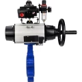 Затвор дисковый поворотный DN.ru WBV1631E-2W-Fb-H Ду125 Ру16 LUG корпус - чугун QT450, диск - нержавеющая сталь 304, уплотнение - EPDM, с пневмоприводом DN.ru PA-DA-105-1, пневмораспределителем 4М310-08 220В NAMUR, БКВ APL-410N EX и БПВ AFC2000