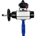 Затвор дисковый поворотный DN.ru WBV1631N-2W-Fb-H Ду125 Ру16 LUG корпус - чугун QT450, диск - нержавеющая сталь 304, уплотнение - NBR, с пневмоприводом PA-DA-105-1, пневмораспределителем 4М310-08 24В NAMUR и БКВ APL-410N EX
