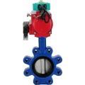 Затвор дисковый поворотный DN.ru WBV1631E-2W-Fb-H Ду150 Ру16 LUG корпус - чугун QT450, диск - нержавеющая сталь 304, уплотнение - EPDM, с пневмоприводом PA-DA-105, пневмораспределителем 4М310-08 24В NAMUR и магнитным переключателем ALS200D