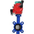 Затвор дисковый поворотный DN.ru WBV1631N-2W-Fb-H Ду65 Ру16 LUG межфланцевый, корпус - чугун QT450, диск - нержав.сталь AISI 304, уплотнение - NBR, с пневмоприводом PA-SA-105, пневмораспределителем 4M310-08 220В NAMUR и магнитным переключателем ALS200D