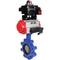 Затвор дисковый поворотный DN.ru WBV1631E-2W-Fb-H Ду125 Ру16 LUG корпус - чугун QT450, диск - нержавеющая сталь 304, уплотнение - EPDM, с пневмоприводом DN.ru PA-DA-105, пневмораспределителем 4М310-08 220В NAMUR и БКВ APL-410N EX