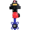 Затвор дисковый поворотный для абразивных сред DN.ru WBV1632E-2W-Fb-H Ду40 Ру16, корпус - чугун QT450, диск - нерж.сталь 316L, EPDM, с пневмоприводом DN.ru PA-DA-052, пневмораспределителем DN.ru 4М310-08 220В NAMUR, БПВ AFC2000, БКВ DN.ru APL-410N EX